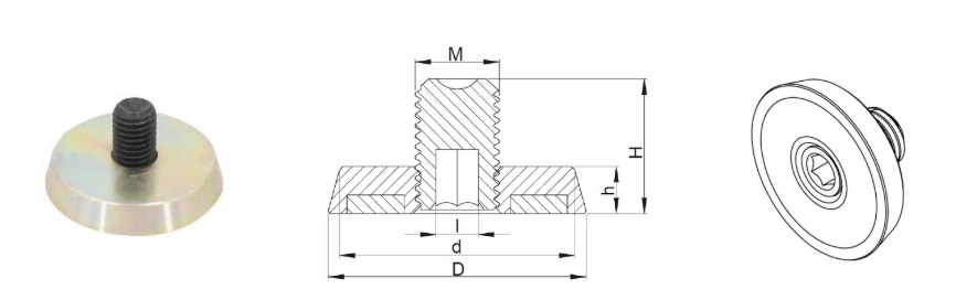 900kg Concrete Magnet Box Shuttering Magnetic Formwork Components for Precast Concrete Industry